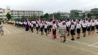 開会式の練習です。